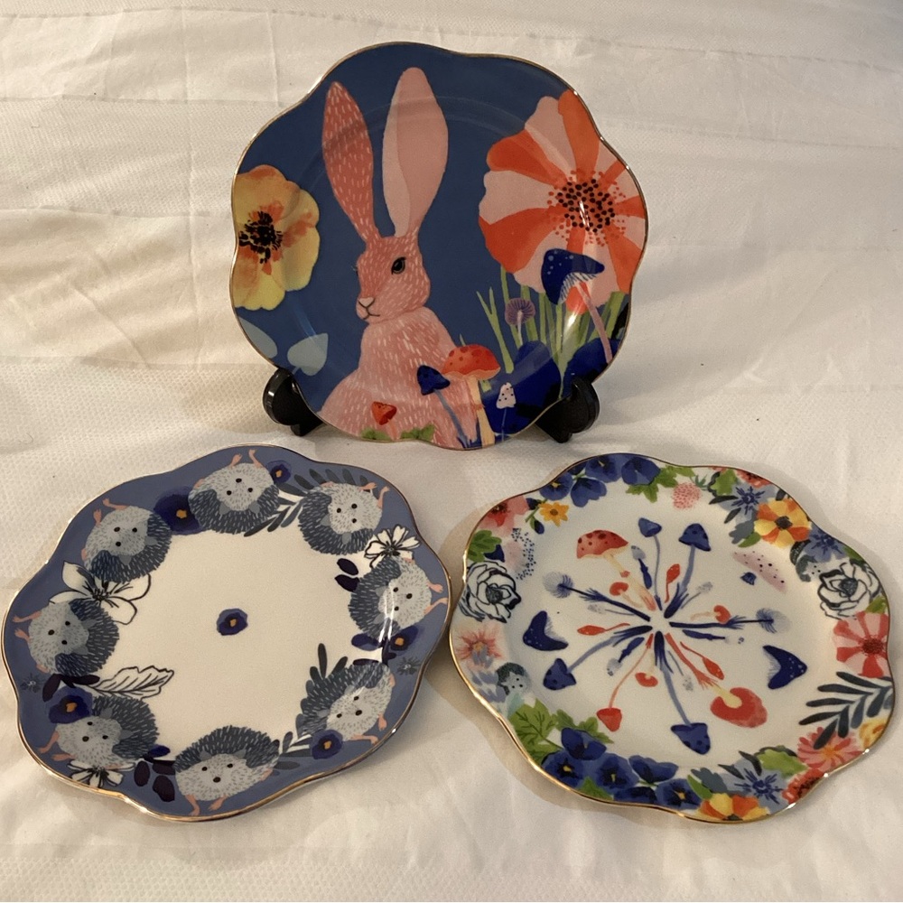 Set of Three (3) Anthropologie Astian Plates - Picture 2 of 6